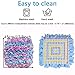 LIVEKEY Pet Snuffle Mat for Dogs, Dog Feeding Mat, Nosework Training Mats for Foraging Instinct Interactive Puzzle Toys (Pink&Purple&Blue)