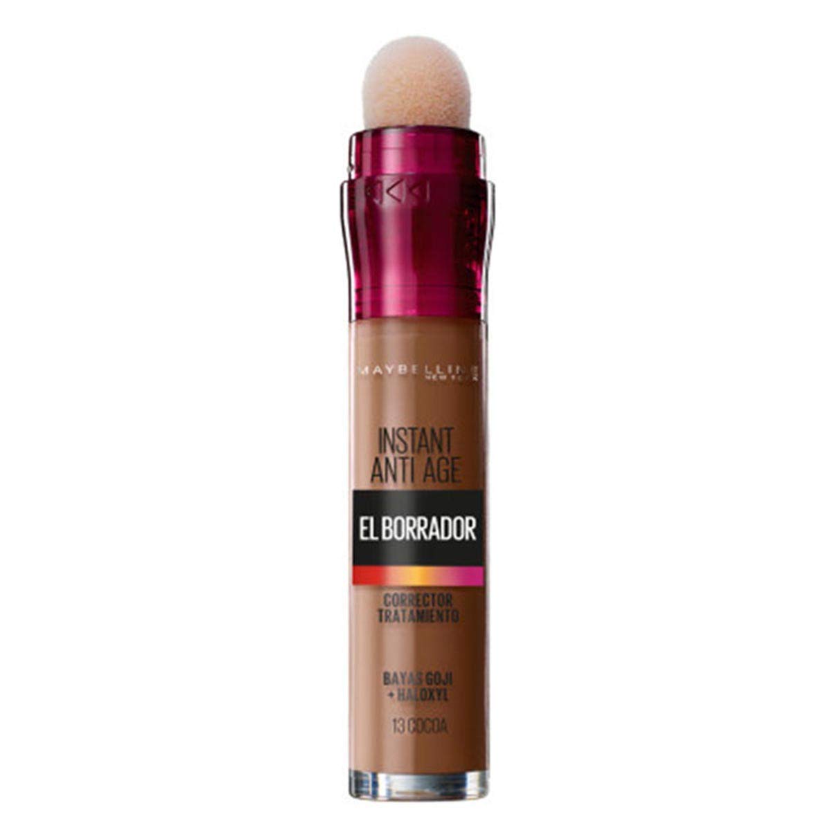 Maybelline Unisex New York El Borrador Corrector de Ojeras Bolsas e Imperfecciones INSTANT ANTI-AGE THE CORRECTIVE DRAFT 13 COCOA, 13 Cocoa, Standard