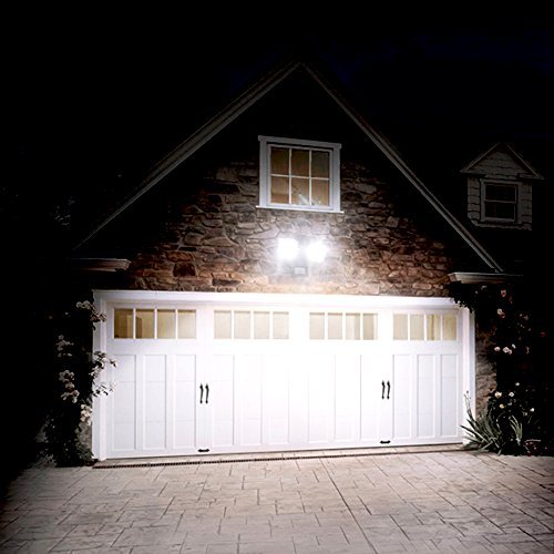 Upgraded SANSI LED Security Motion Sensor Outdoor Lights, 30W (250W Incandescent Equivalent) 3400lm, 5000K Daylight, Waterproof Floodlight, Black