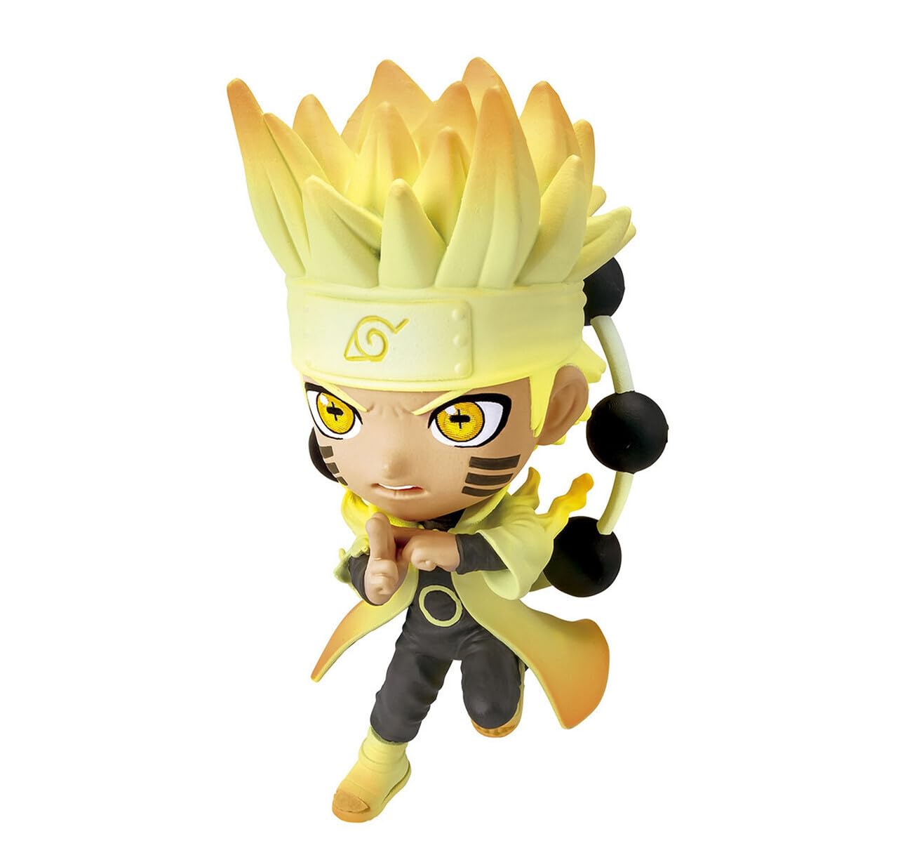 BANDAI Chibi Masters Naruto Uzumaki Anime Figure | 8cm Anime Merch Naruto Toy In Action Pose | Mini Figurine In Window Box | Collectable Naruto Figures Make Great Anime Gifts (VE79931)