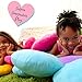 Birsppy Flower Pillow to be Used as Floor Pillow or Decorative Pillow - Adorable Daisy Flower Shape and Color Blue - Large, Soft and Cozy Pillow for Floor Sitting, Playtents, Girls Bedroom Decor