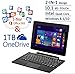 Nextbook Flexx 10.1 Touchscreen Convertible Tablet Laptop With Keyboard 1 Year Office 365 1TB OneDrive (Intel Quad-Core Z3735F Processor, 2G RAM, 32G Memory, IPS Display, Windows 8.1/10)