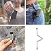 Reusable Collapsible Straw,Stainless Steel Reusable Drinking Folding Straws with Hard Case Cleaning Brush and Keychain(Black) Perfect for Travel, Home, Office Or Gift