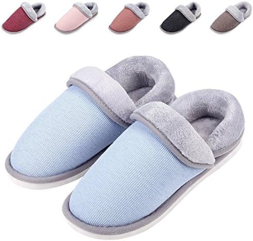 Women's Fuzzy House Slippers Comfort Winter Warm Indoor Slippers Soft Moccasin Slipper Shoes