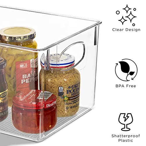 Sorbus Clear Fridge Organizer Bins Refrigerator Organizer Bins for