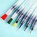 Mudder Watercolor Brush Pen Water Paintbrush, Assorted Brush Tips, 6 Pieces