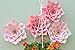 KEIRA PRINCE CRAFTS Paper Flowers, Beautiful Handmade Set of 4 Pink Flowers 20cm/8inch (Pink)