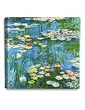DecorArts - Water Lily Pond 1914, Claude Monet Art Reproduction. Giclee Canvas Prints Wall Art for Home Decor 16x16