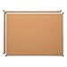 Learniture LNT-127-24362-SO Natural Cork Board w/ Aluminum Frame, Brown (Pack of 2)