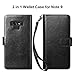 Vofolen 2-in-1 Case for Galaxy Note 9 Case Wallet Credit Card Holder Detachable PU Leather Flip Cover Magnetic Protective Slim Shell ID Slot Pocket Folio Case for Samsung Galaxy Note 9 (Black)