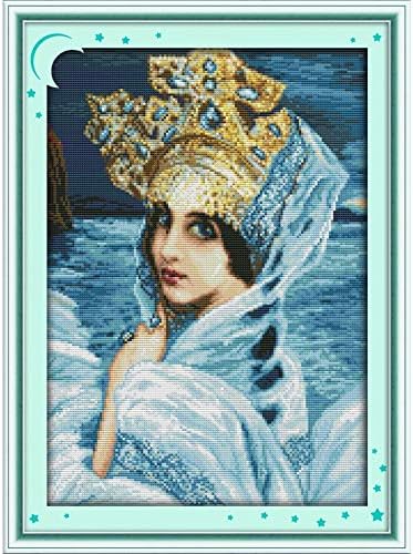 2020 New Everlasting Love Christmas The Swan Princess Ecological Cotton Chinese Cross Stitch Kits Counted Stamped 14 CT (Cross Stitch Fabric CT Number : 14CT Stamped Product)