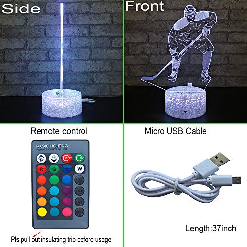 image for FlyonSea Kids Ice Hockey Gifts,Ice Hockey Toys 16 Color Changing Kids 