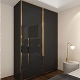 Decoroom Black Vinyl Wrap 30x300cm Self Adhesive Peel and Stick Wallpaper view 7