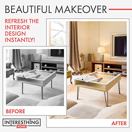 20 Inch Heavy Duty Metal Coffee Table Legs with Screws and Hairpin Leg