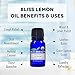 Organic, Lemon Essential Oil - 100% Pure Premium, USDA Organic, Natural Therapeutic Grade, baby-oils, hair-treatment-oils, body-oils, facial-oils, scented-oils (10 ml)
