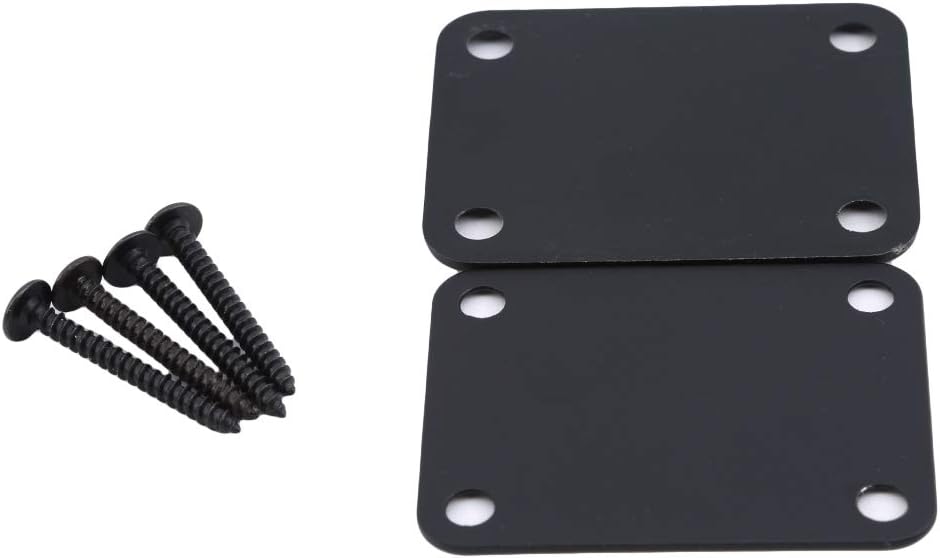 Hengxing Guitar Joint Plate Screw Fixed Electric Guitar NECK Joint Mounting Plate,black