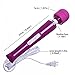 Rechargeable Body Wand Massager, Waterproof Electric Powerful 10 Mode Massage (Purple)thumb 3