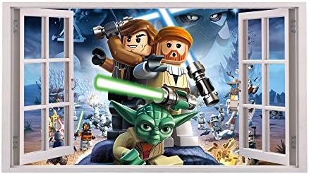 Window Various Designs Wall stickers Vinyl wall art for cars bikes caravans homes Customise4U™ (starwars window)
