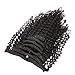 Lacerhair Kinky Curly Clip in Human Remy Hair Extensions Brazilian Kinky Coily Curly Clips Hair Extensions 4A 4B 8A Virgin Thick Natural Black Color Clip on For Black Women (16 inch, Kinky Curly 4A)