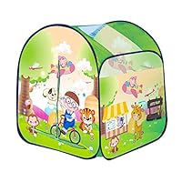 Digabi 40" Large Children Play Tent Toy Playhouse Indoor & Outdoor Garden Foldable Pop Up Play Tent for Kids Party Imagination Building Favor Camping Playground (No.A999-173-Green)