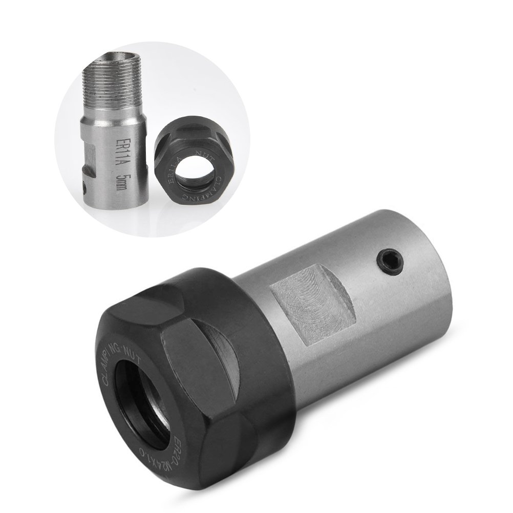 BUYGOO ER11 5MM Motor Shaft Collet Chuck Spindle Extension Rod Inner