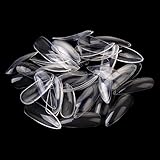 Makartt 500pcs/pack False Pointy Nails Stiletto Acrylic Nail Tips Sharp Ending Full Cover 10 Sizes- for Nail Salons and Home DIY Nail Art (Clear)