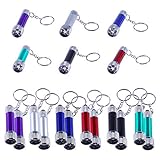 Antner 18pcs Mini Flashlights Keychain 5 Bulbs LED