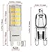 Kakanuo G9 LED Bulb 4Watt Warm White 3000K AC110-130V Non-Dimmable 52 * 2835SMD LEDs(Pack of 6)