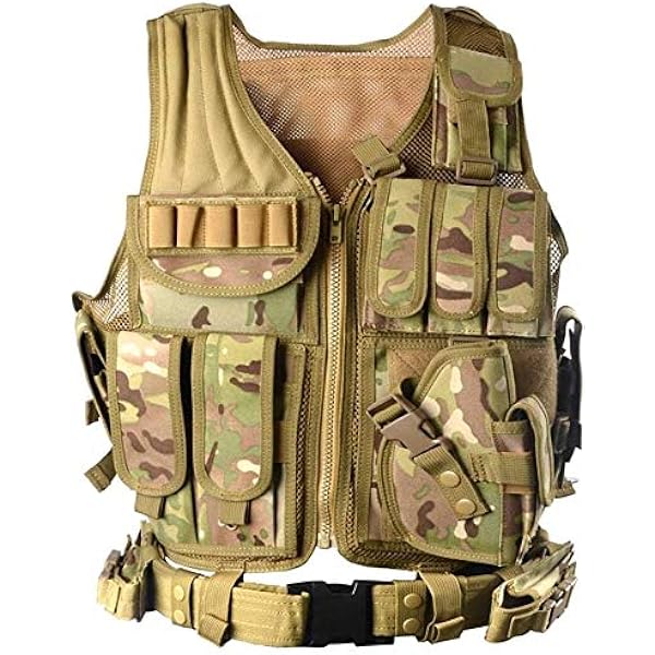 Amazon.com : YAKEDA Tactical Outdoor CS Game Vest Adjustable Fit