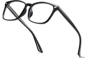 aisswzber Unisex Stylish Square Non-Prescription Eyeglasses Clear Lens Glasses