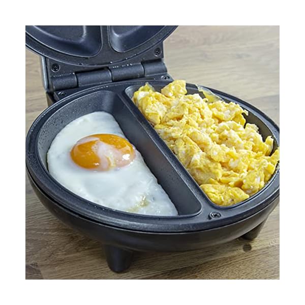 Dual Omelette Maker Electric - Easy Clean Non-Stick Cooking Plate - Makes Healthy Omelettes, Scrambled & Fried Eggs…