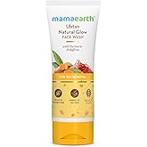 Mamaearth Ubtan De Tan Face Wash | Helps Reduce Tanning &amp; Sun Damage | Gently Cleanses Dirt &amp; Excess Oil | Enriched with Turmeric &amp; Saffron | 3.38 Fl Oz (100ml)