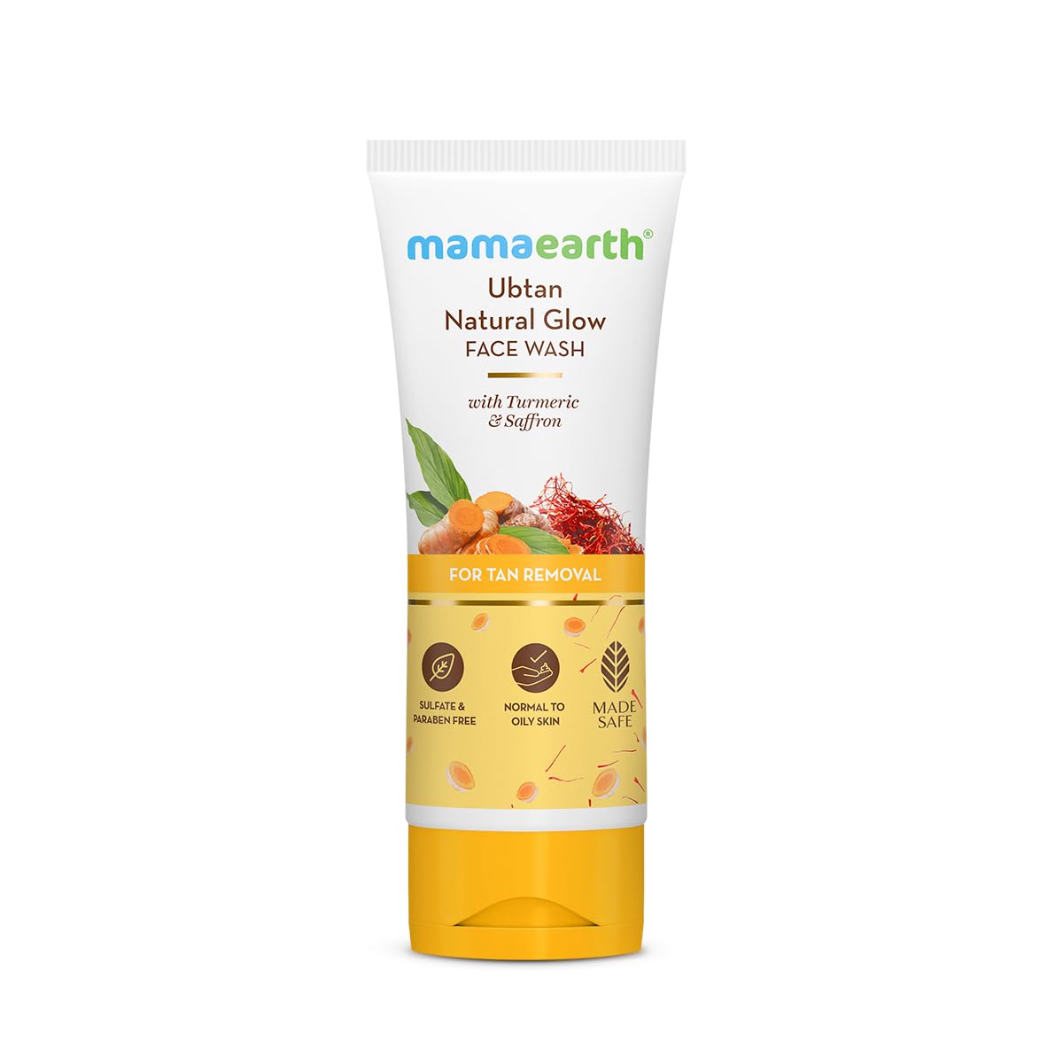 Mamaearth Ubtan Face Wash with Turmeric & Saffron 100 ml