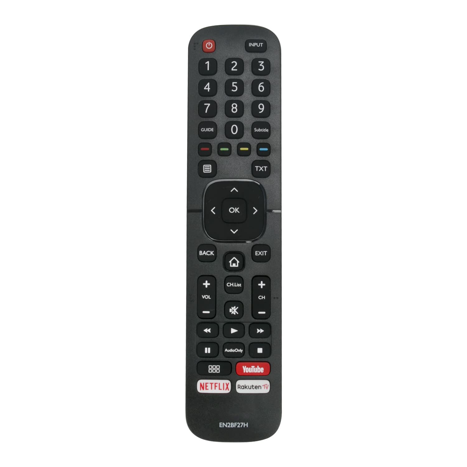 New EN2BF27H Replace Remote Control EN2BF27H TV Remote Control Replacement fit for HISENSE TV H32A5840 H43A6140 H65A6140 H43AE6030 H50A6140 H50AE6030 H50B7500 H65AE6030 H55AE6030 Remote Controller