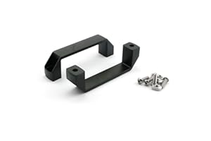 PZRT 2-Pack Black Aluminium Alloy Handle Rectangular Industrial Pull Handle for 20 Series Aluminum Extrusion Profile Accessories 90mm