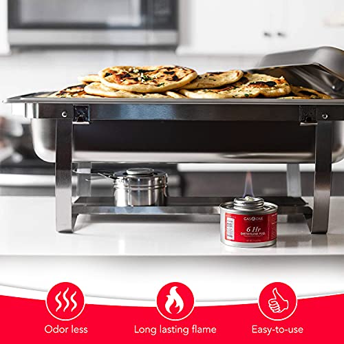 Gas One 6 pack 6 Hour Chafing Fuel Food Warmer for Chafing Dish