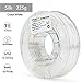 AMOLEN 3D Printer Filament, White Silk 1.75mm PLA Filament +/- 0.03 mm, 225g(0.5lb), Includes Sample Bronze Filament - 100% USA