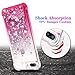 Ruky iPhone 7 Plus Case, iPhone 8 Plus Glitter Case, Gradient Quicksand Series Bling Liquid Floating TPU Bumper Cushion Women Girls Case for iPhone 6 Plus 6s Plus 7 Plus 8 Plus, Gradient Pink