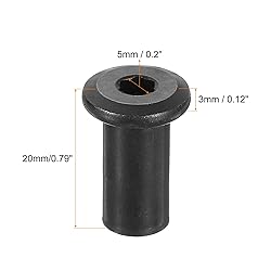 uxcell M8 T-Nuts, 10pcs Carbon Steel Hex Socket