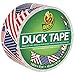 Duck 1.88 yd x 10 yd US Flag Tape, Single Roll, Multicolor (HC283046)