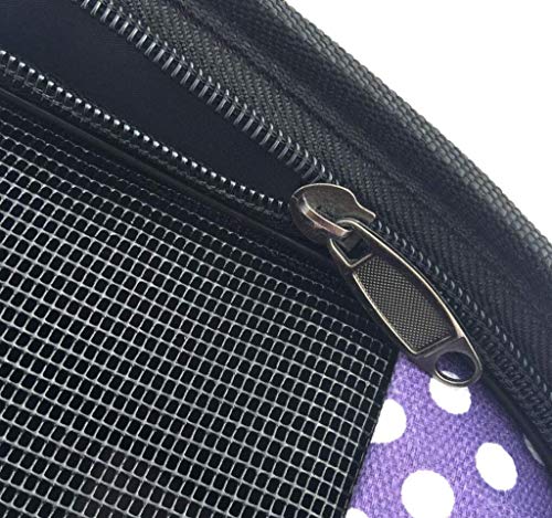 Wetietir Clutch Bag Four-Sided Breathable Pet Backpack Shoulder Bag Out Portable Pet Bag,Spottedpurple,S Dinner Purse (Color : Spottedpurple, Size : Small)