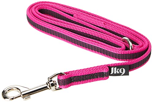 Color & Gray Super-Grip Leash with Handle, and O-Ring, 14 mm x 1,2 m, Pink-Gray