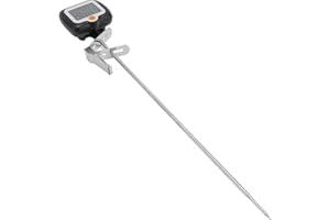 Keenso Digital Stainless Steel Candy Thermometer with Pot ClampHolder for Cooking Baking, High Accuracy Oil Thermometer for K