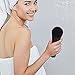 Facial Cleansing Brush Silicone, Face Brush for Men, Powerful Cleansing System, Blackhead Remover Waterproof Face Wash Massager with Holder (black)