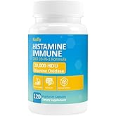 KUAFLY DAO Enzyme Supplements Histamine Blocker 120 Capsules– Natural DAO Supplement with Diamine Oxidase & Quercetin, Immortelle, Vitamin C for Gut Health 60 Capsules