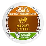 Marley Coffee Single Serve K-cup Capsules, Get Up, Stand Up, Light Roast, Keurig Brewer Compatible, 24 Count