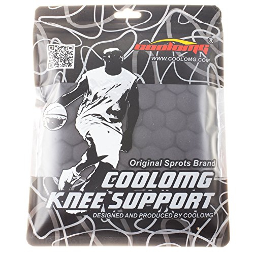 COOLOMG Basketball Knee Pads Kids Boys Girls Knee Compression Sleeves Long Leg Sleeves Wrestling Volleyball Baseball Sport Black XS