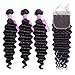 VRVOGUE Deep Wave Brazilian Human Hair 3 Bundles (22 