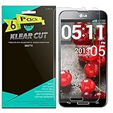 LG Optimus G Pro Screen Protector [6-Pack], Klear Cut High Definition Matte Screen Protector for LG Optimus G Pro (E980) PET Film Anti-Glare and Anti-Bubble Shield