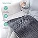 XXX-Large Heating Pad with Auto Off, Safe Low Voltage Technology & Oeko-Tex 100 Certified, 10 Electric Temperature Settings, Super Soft Micro Plush, Moist Therapeutic Option, Pain Relief, Light Gray